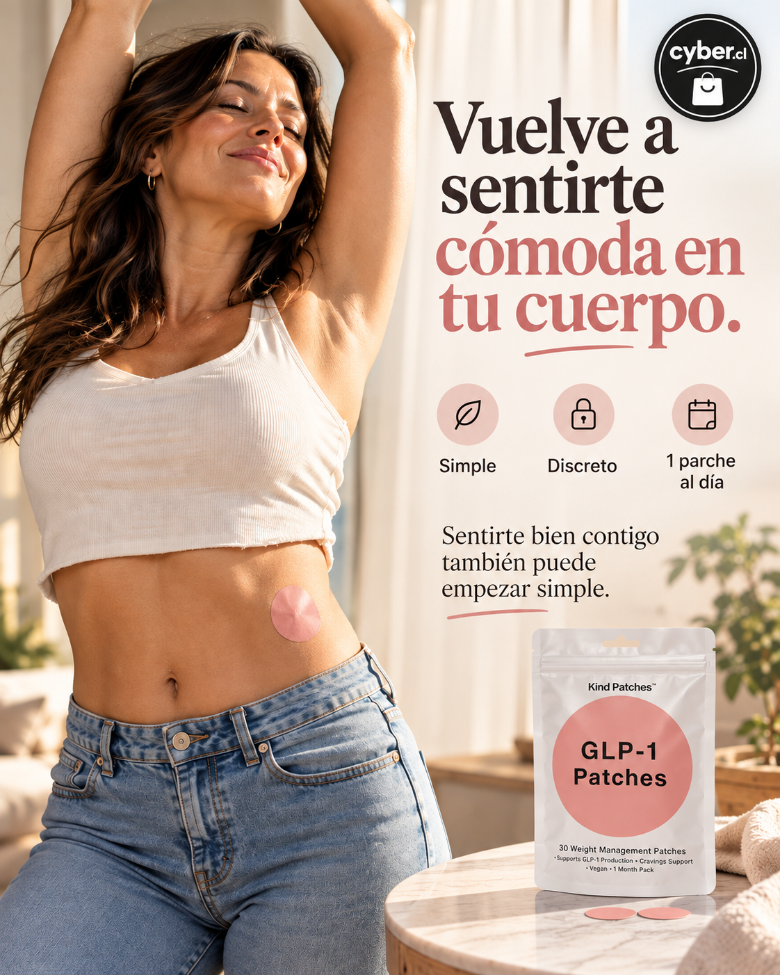 Parches GLP-1 Balance™ Tu cambio, más simple.