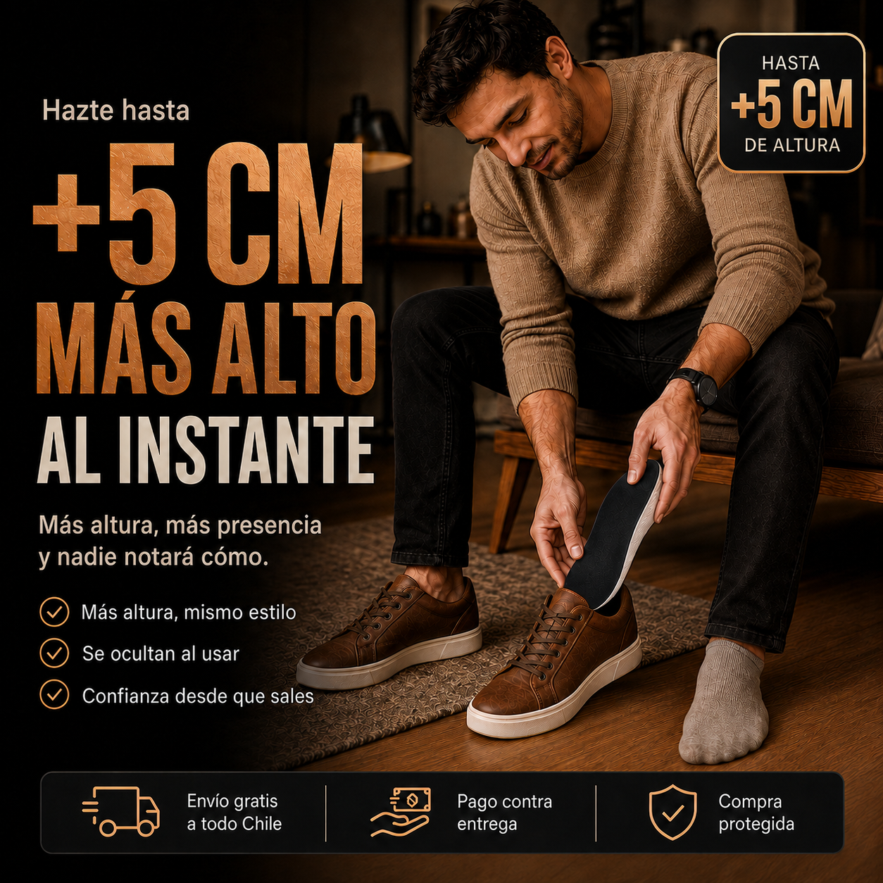 HighPads 2.0™ - La altura se nota. Las plantillas no.
